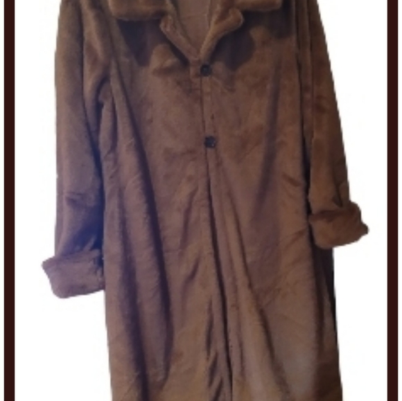 Womens Camel Faux Fur Coat~Size XXXL~NWOT~🎁🎄Christmas Present🎁🎄 - Picture 6 of 9